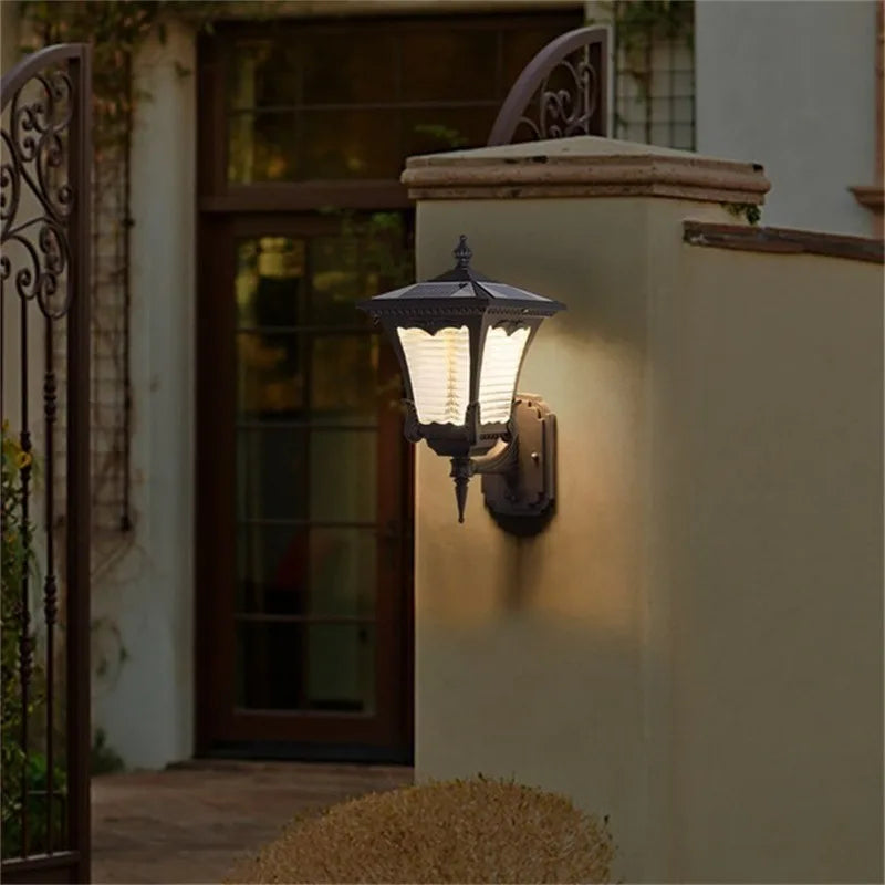 Applique murale solaire extérieur luminaire moderne LED étanche Patio cour porche balcon cour Villa allée éclairages - vue 5 sur 7