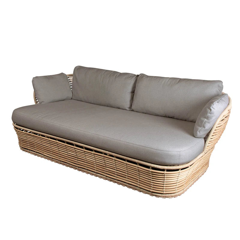canapé extérieur en teck avec table basse et lit - vue 15 sur 24