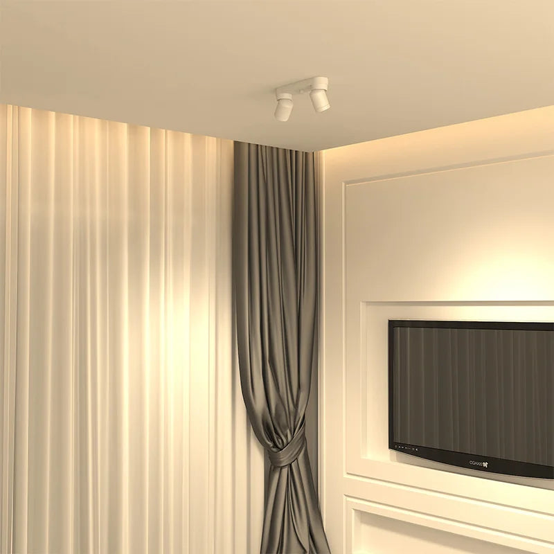 led projecteur double tête rotation libre pour mur de fond - vue 3 sur 5