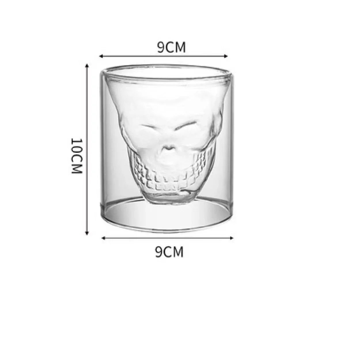 Verre cocktail forme crâne épais résistant bar - vue 8 sur 10