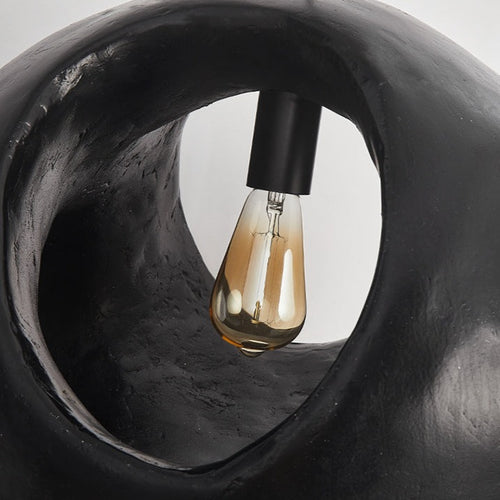 Suspension design ronde noire Aldo