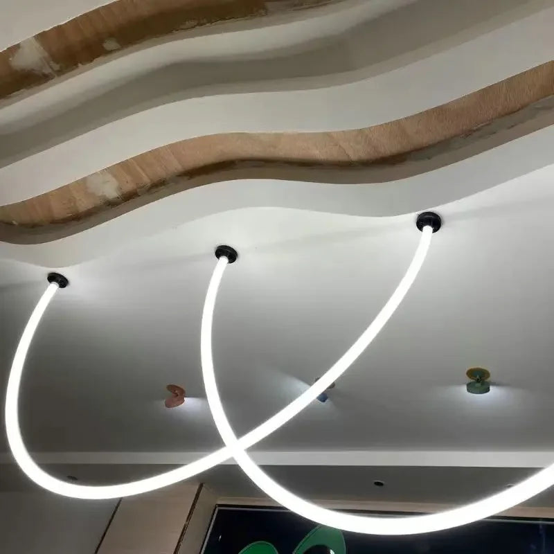 lustre minimaliste sandyha en ligne art design led - vue 5 sur 10