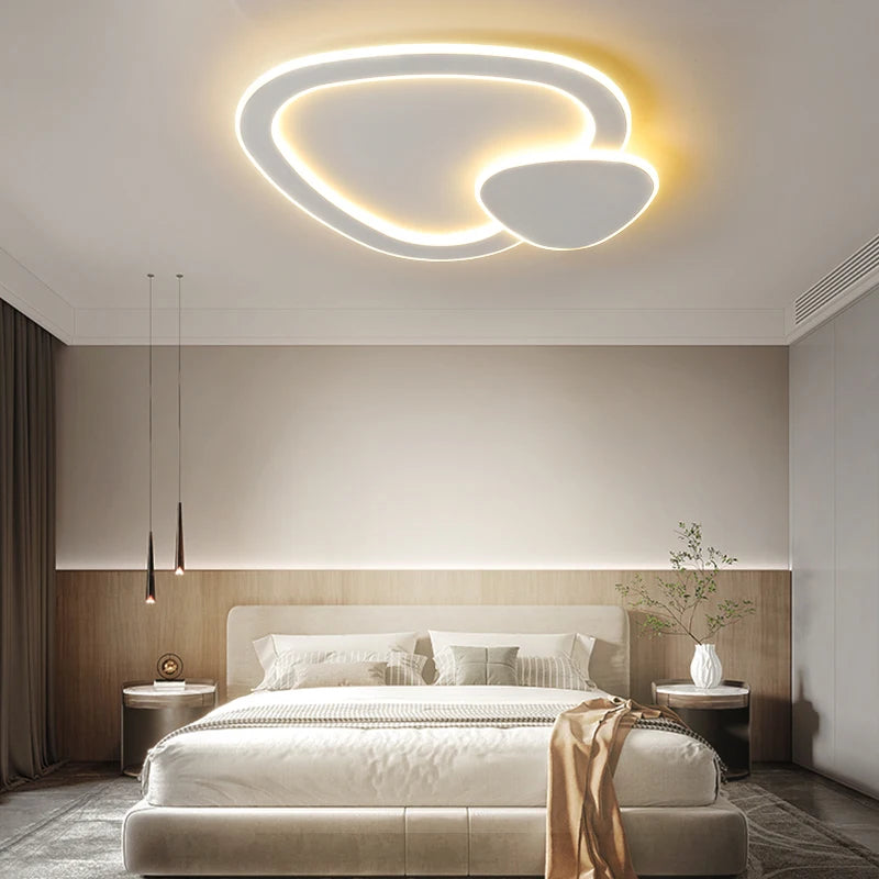 Modern nordic minimalist romantic creative LED ceiling light - vue 4 sur 16
