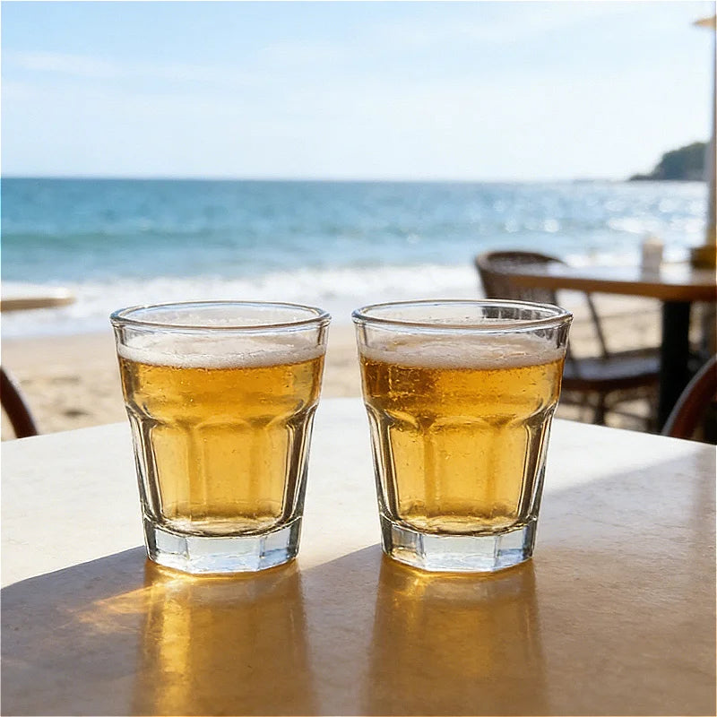Lot de 2 petits verres cocktail transparents - vue 2 sur 7