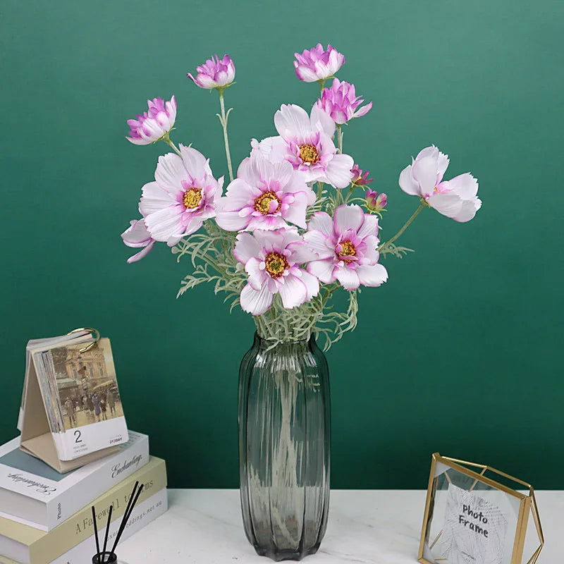 branche de fleurs artificielles en soie pour décoration de mariage - vue 3 sur 12