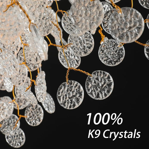 lustre en cristal moderne design luxe pour intérieur
