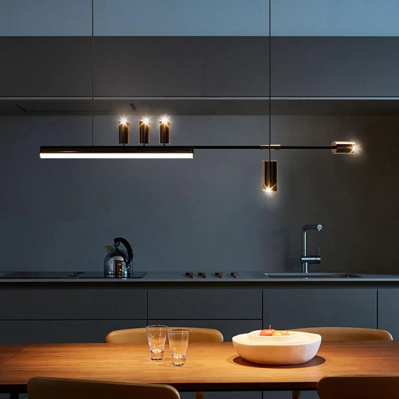 lustre moderne suspendu lumineux pour décoration intérieure - vue 2 sur 10
