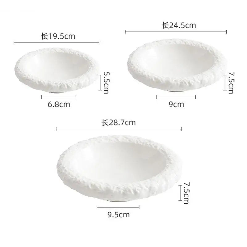 Bol double paroi céramique texture roche style minéral