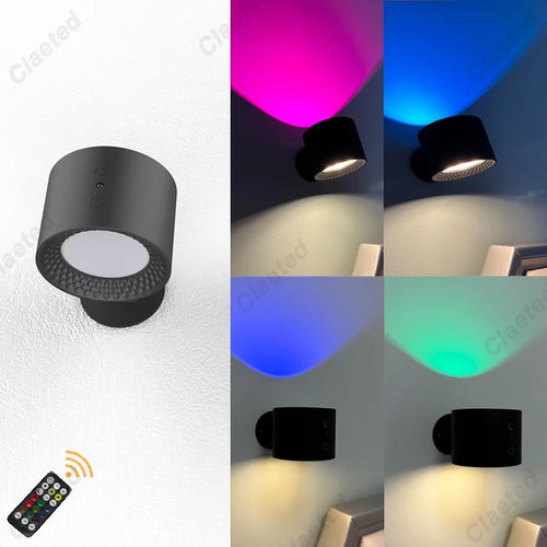 Tactile et télécommande intérieure sans fil Applique murale rechargeable alimenté par batterie LED appliques murales sans fil avec chargement USB - vue 9 sur 10
