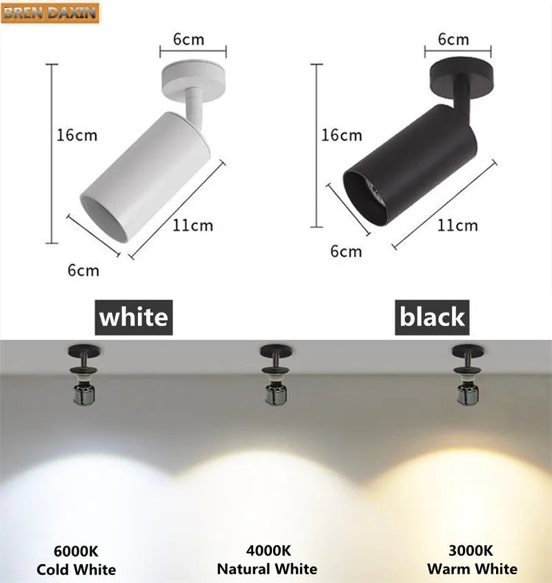 Spot lumineux LED à intensité réglable