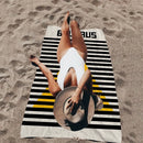 serviette de plage bauhaus geometrique microfibre absorption rapide