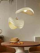 Nordic Minimalist Wabi Sabi Cream Style LED Dining Room Cafe Pendant Light Restaurant Bar Loft Home Decor Lamp Stairs Chandelier