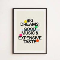 Colourful dog canvas prints with humorous quotes
