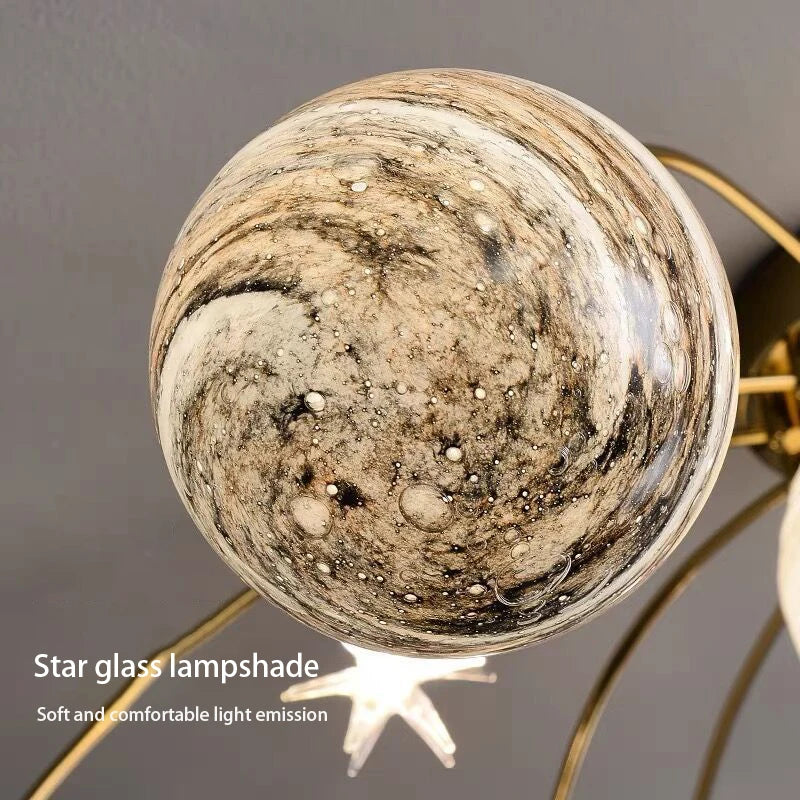 plafonnier étoile moderne décoratif pour une ambiance romantique - vue 5 sur 7