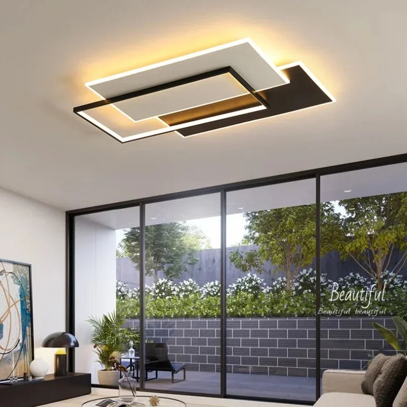 plafonnier led suspendu design moderne luminaire décoratif d'intérieur - vue 6 sur 15