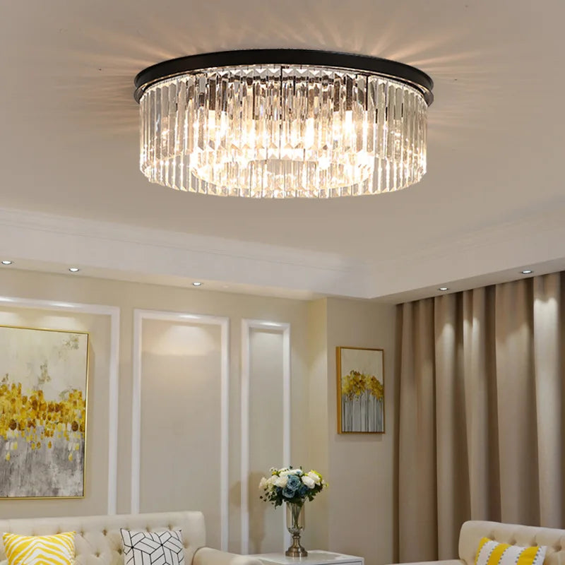 plafonniers de luxe nordiques lustre en cristal - vue 4 sur 8
