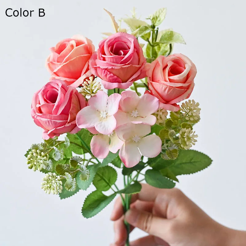 bouquet de pivoines artificielles rétro pour décoration de mariage - vue 9 sur 10