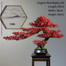 Simulation bonsai trees are suitable for decoration, immortal welcoming pine, green planting, artificial landscape, home, living