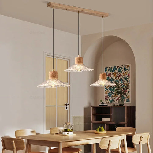 suspension en verre vintage moderne pour intérieur décoratif