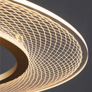 Lustre anneaux design pour salon double pour cuisine île hôtel Restaurant LED