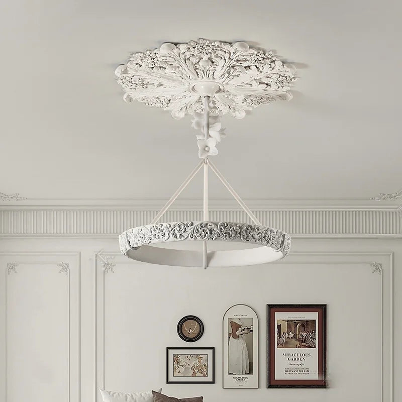 Aipaite Modern Faux Sculpture Round Chandelier is an indoor light fixture for living room, study and bedroom - vue 3 sur 22