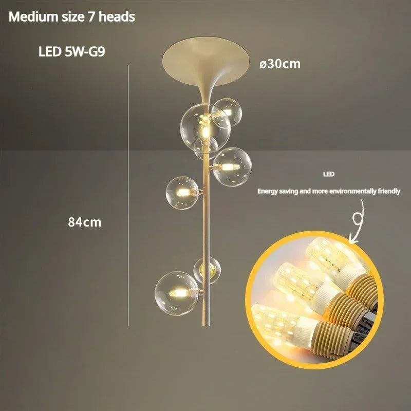 lustre moderne en verre pour une décoration élégante - vue 6 sur 12