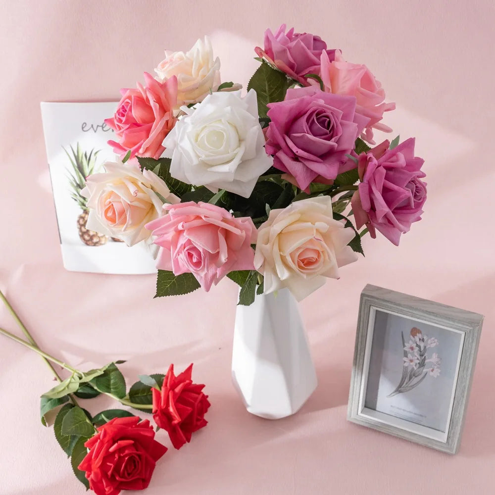 Realistic artificial roses for party decoration - vue 5 sur 12