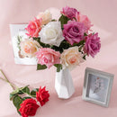 Realistic artificial roses for party decoration