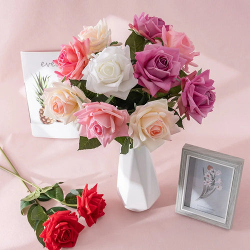 Realistic artificial roses for party decoration - vue 6 sur 12