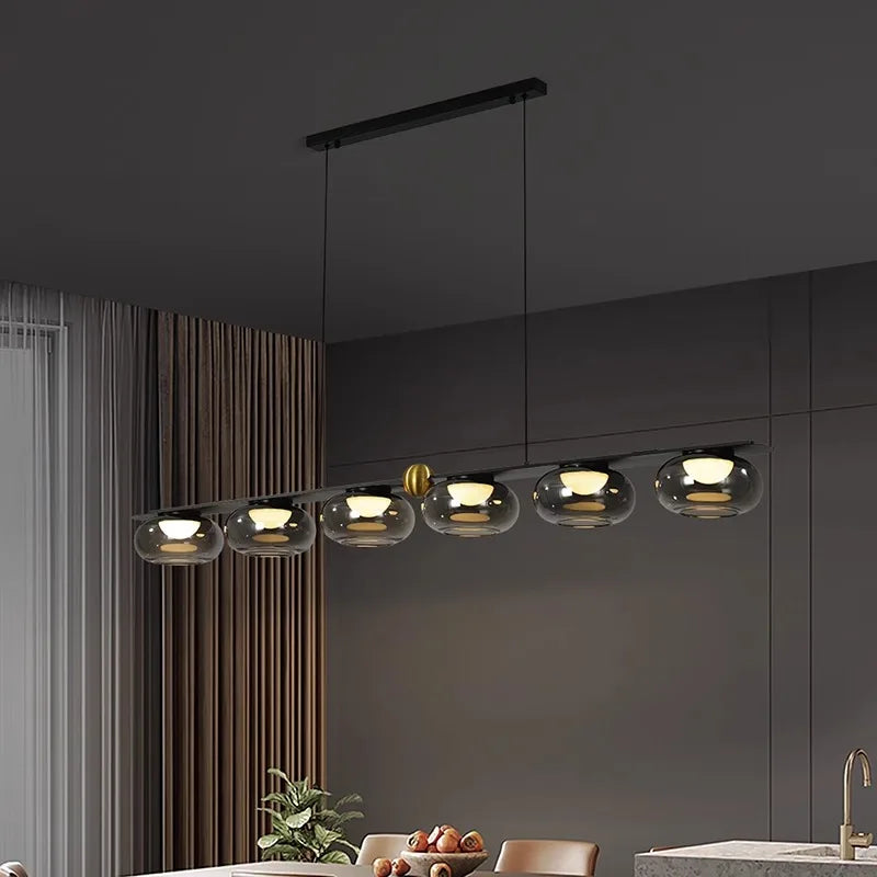 lustre nordique suspension éclairage intérieur pour salon - vue 4 sur 8