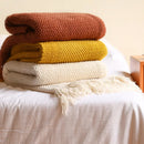 plaid tricoté douillet style moderne pour salon chambre