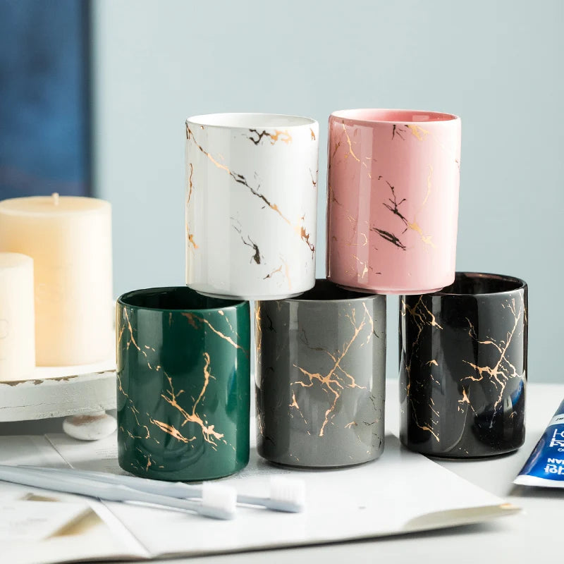 tasse en céramique créative pour brossage et gargarisme - vue 6 sur 11