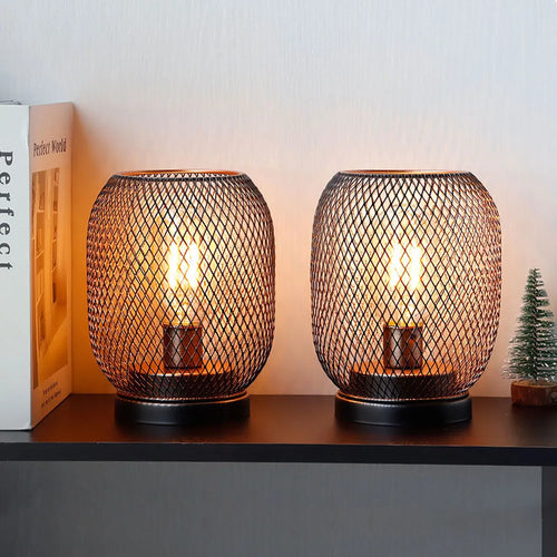 lot de 2 lampes de table rondes sans fil décoration mariage fête intérieur - vue 2 sur 9