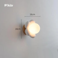 applique murale LED en résine en forme de fleur