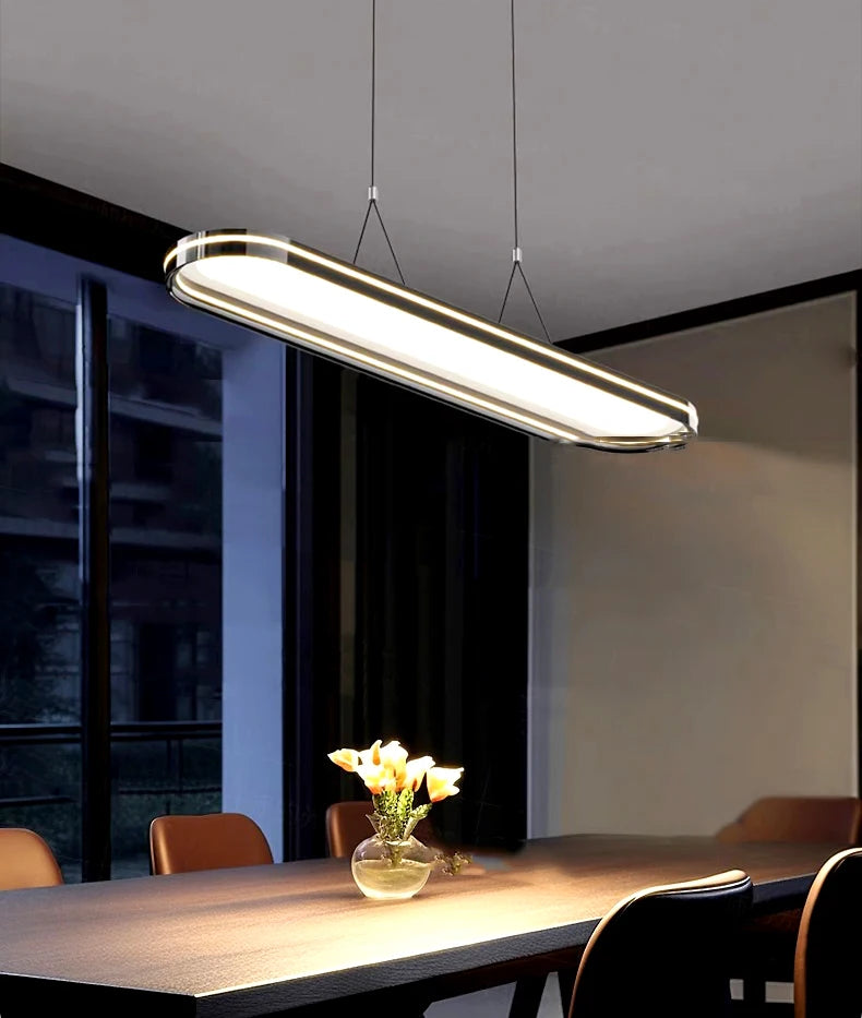 lustre design led moderne pour éclairage intérieur - vue 5 sur 8