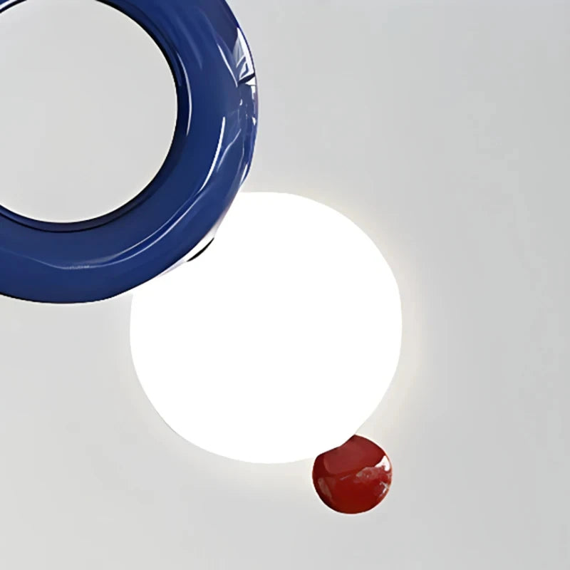 suspension anneau métallique art déco pour - vue 7 sur 7