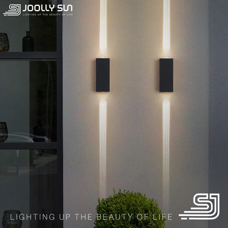 JoollySun applique murale LED lumières éclairage extérieur moderne décor à la maison luminaires pour balcon porche lampe étanche IP65 appliques murales - vue 7 sur 11