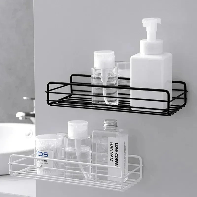 étagère murale de rangement pour cosmétiques et shampoing - vue 4 sur 10
