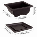 pots de fleurs rectangulaires imitation argile pour jardin extérieur