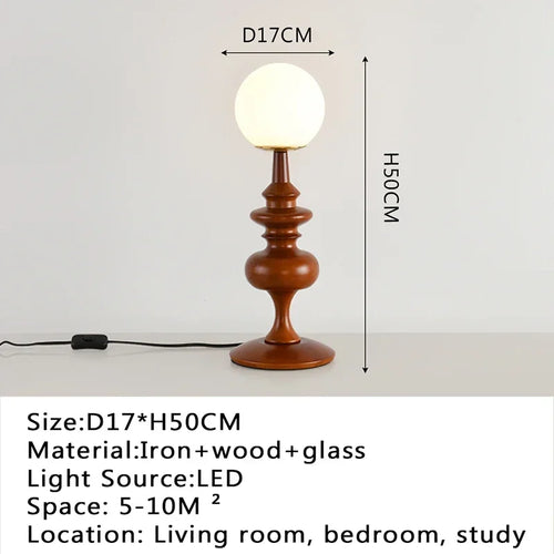 Modern desk lamp, retro creative living room, study room, villa, hotel bedroom, interior decoration, glossy LED bedside lamp - vue 12 sur 21