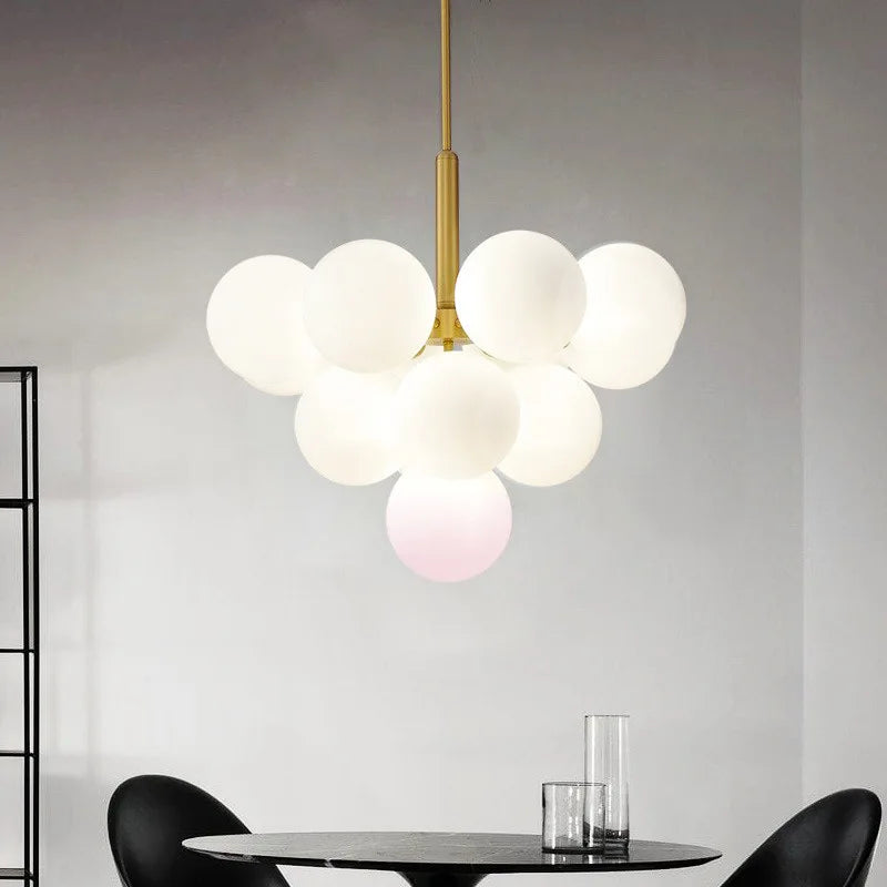 lampes led suspendues en verre de luxe design moderne - vue 5 sur 11