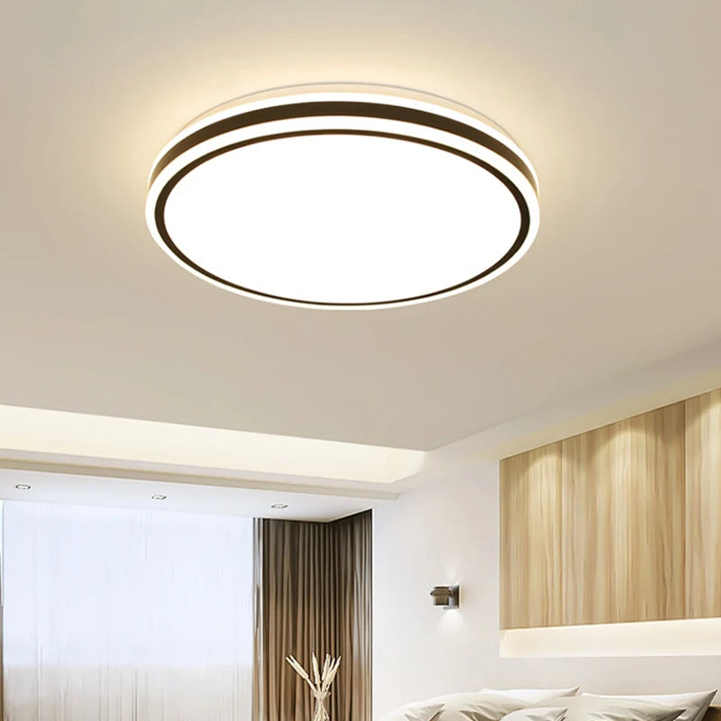 encastré led ambiance moderne ronde nordique lampes - vue 3 sur 10