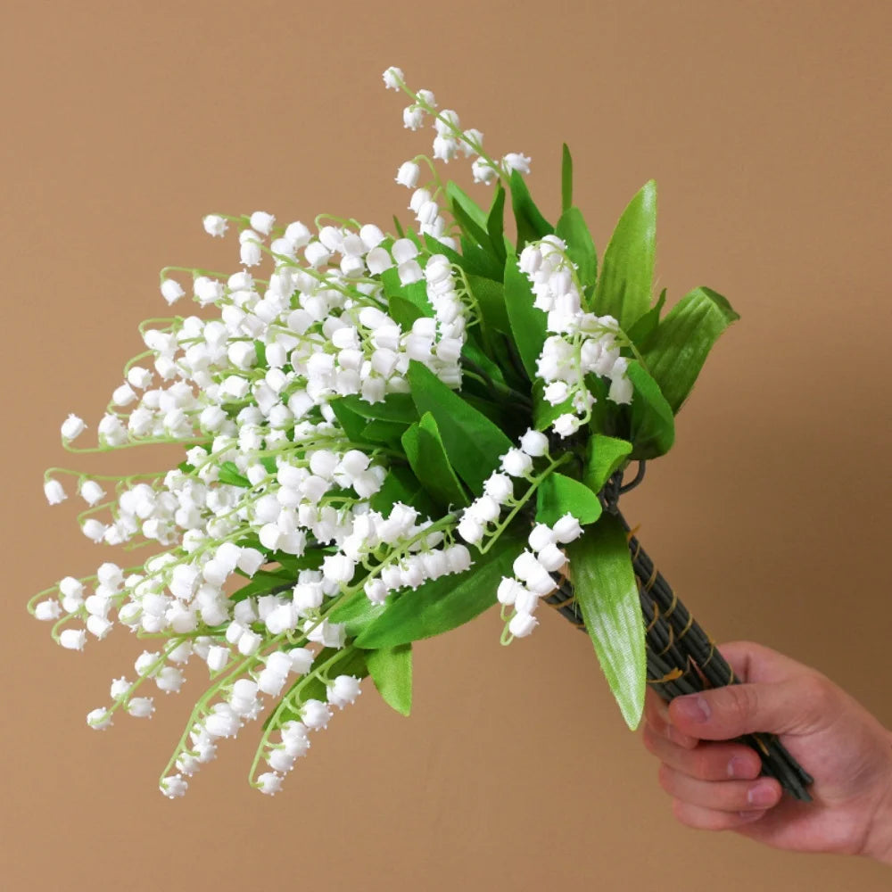 lot de 10 plantes artificielles blanches pour décoration de mariage - vue 6 sur 6