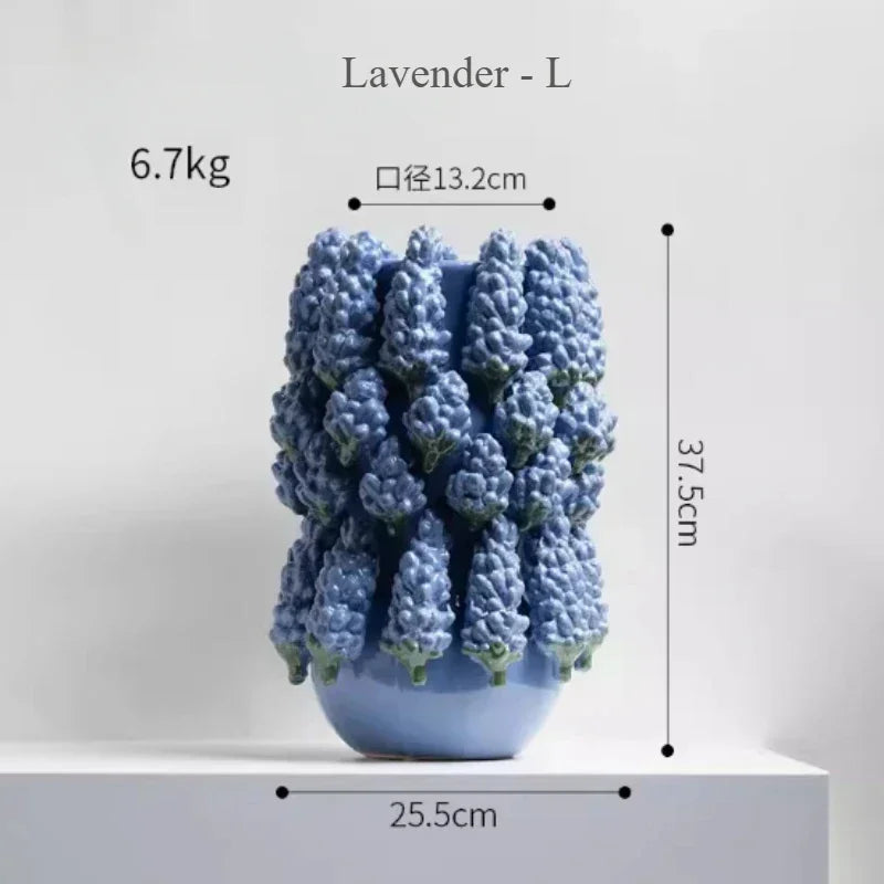 Ceramic Vase,Lemon Tomato Modern Simple Style Indoor Wedding Table Decoration,Creative Home Decorative Flower Arrangement - vue 7 sur 13