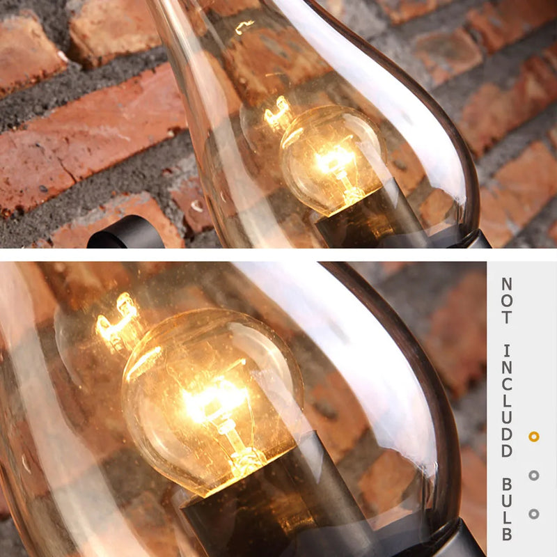Applique murale fer rétro industriel Led loft nuit