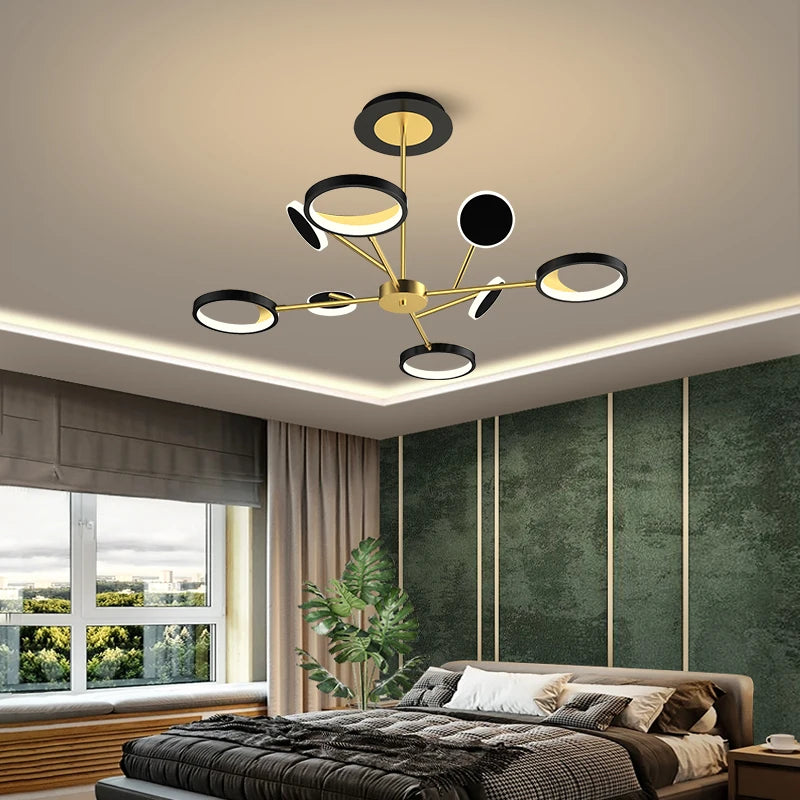 plafonnier led décoratif pour éclairage intérieur moderne - vue 5 sur 12