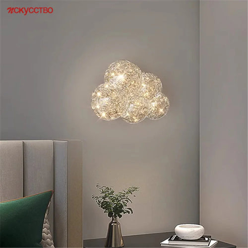 applique murale design italien en résine transparente style art déco - vue 2 sur 6