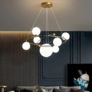 Minimalist glass LED pendant for interior decoration