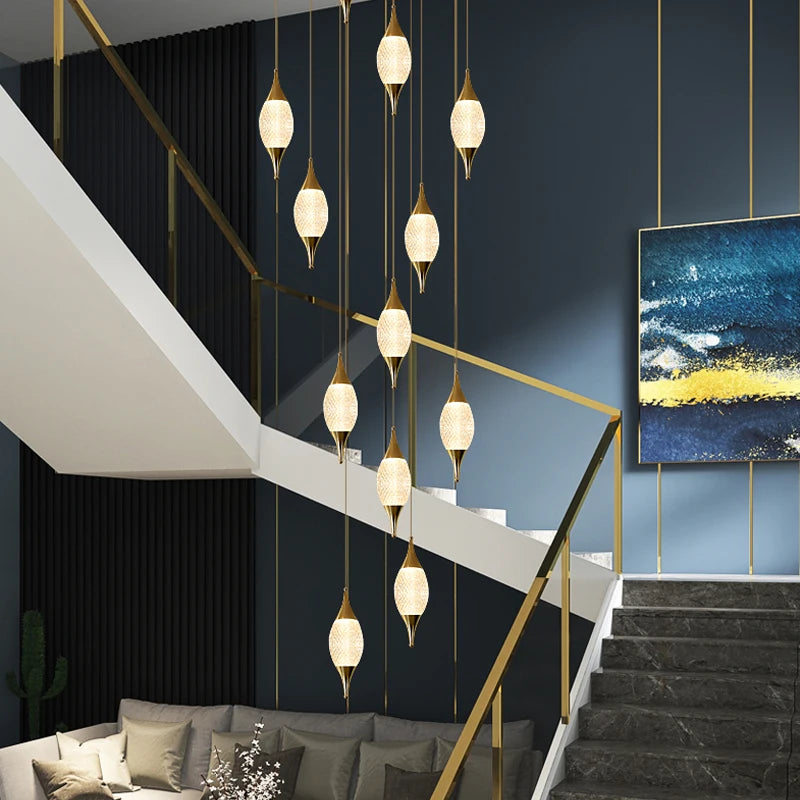 lustre moderne pour décoration d'hôtel et restaurant - vue 4 sur 12