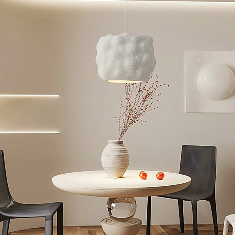 suspension led design wabi sabi nordique japonais décoratif - vue 5 sur 11